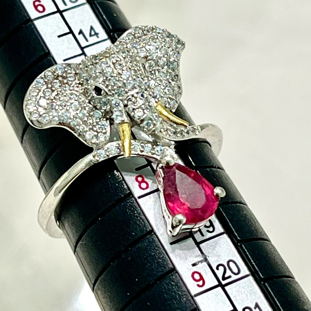 0.5 Ct Genuine Ruby 14KGP Ring